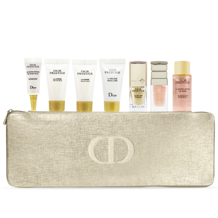 Dior Prestige Gift Set [7Items + Bag] ,La Mousse Micellaire ,La Micro Lotion De Rose ,Le Micro Serum De Rose Yeux , La Micro Huile De Rose Serum ,Le Nectar Premier ,Le Nectar Premier ,La Creme Texture Riche